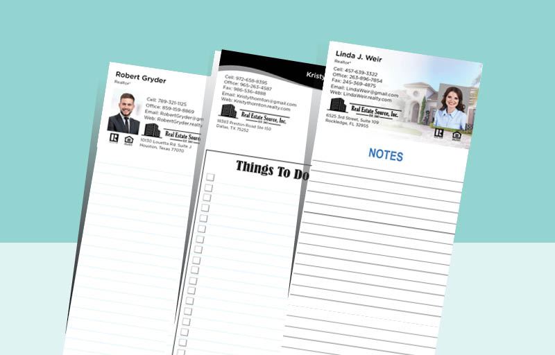 Real Estate Source Inc Notepads With Photo - Real Estate Source Inc approved vendor personalized realtor marketing materials | BestPrintBuy.com