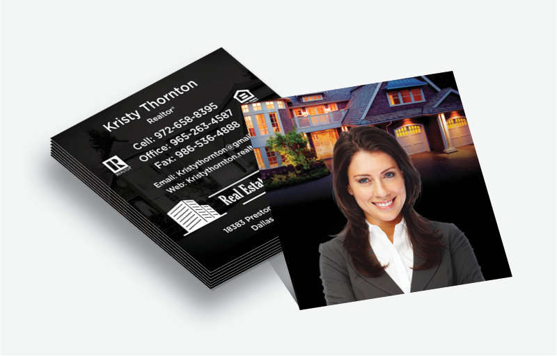 Real Estate Source Inc Real Estate Matching Two-Sided Square Business Cards - Real Estate Source Inc  - Modern, Unique Business Cards for Realtors | BestPrintBuy.com