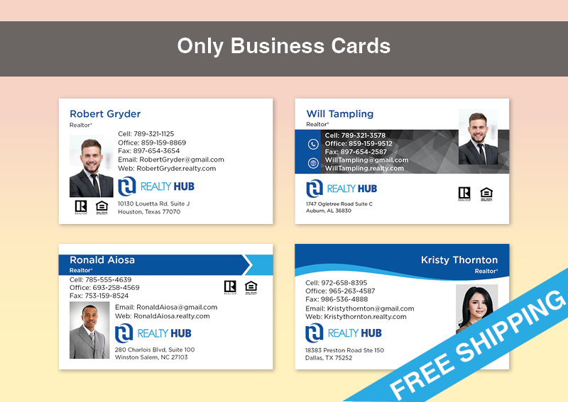 Realty Hub Real Estate Gold Agent Package - Realty Hub approved vendor personalized business cards, letterhead, envelopes and note cards | BestPrintBuy.com