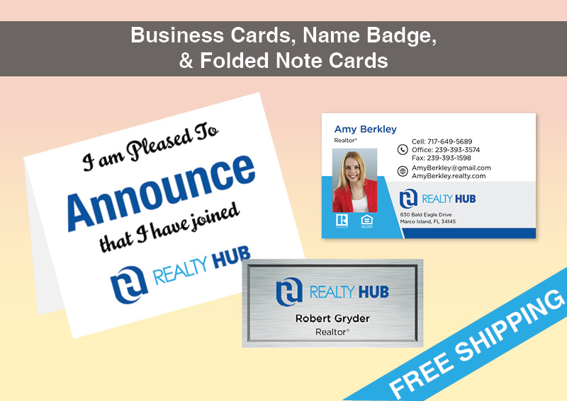 Realty Hub Real Estate BC Agent Package - Realty Hub approved vendor personalized business cards| BestPrintBuy.com