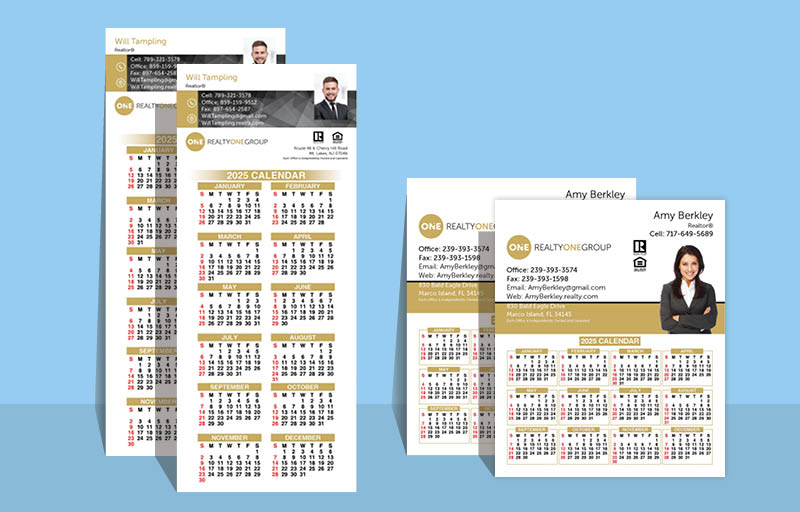 Realty One Group Real Estate Business Card Calendar Magnets - Realty One Group  2025 calendars | BestPrintBuy.com