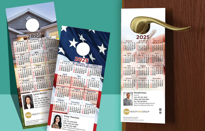 Realty One Group Real Estate Calendar Door Hangers - Realty One Group 2025 calendars | BestPrintBuy.com