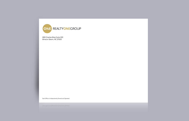 Realty One Group Real Estate Office Envelopes - 10 X 13 - Realty One Group  Custom 10 x 13 document envelopes for Realtors | BestPrintBuy.com