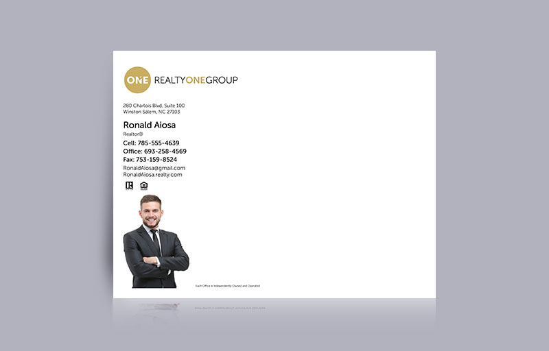 Realty One Group Real Estate Agent Envelopes - 10 X 13 - ROG Approved Vendor Custom 10 x 13 document envelopes for Realtors, real estate agent envelopes | BestPrintBuy.com