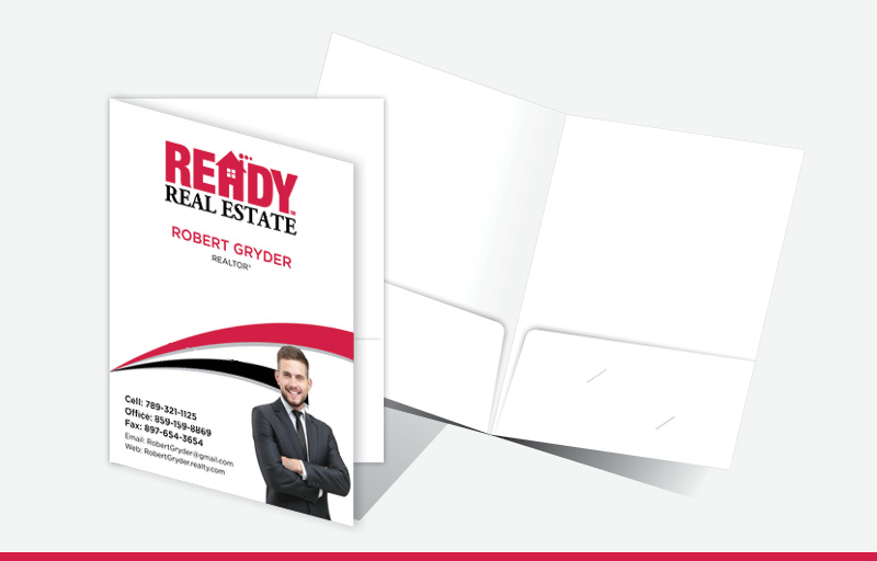 Ready Real Estate Econo Presentation Folders - custom folders | BestPrintBuy.com