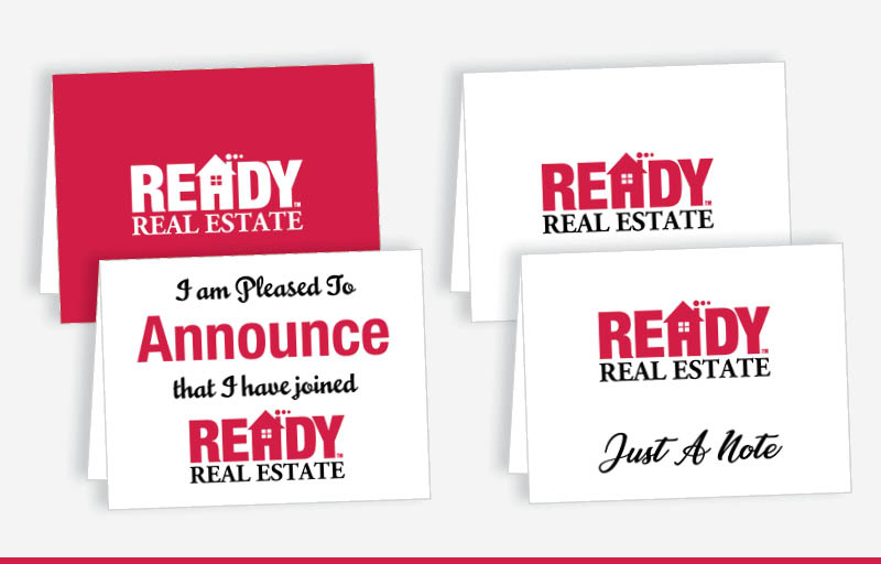 Ready Real Estate Real Estate Blank Folded Note Cards -  stationery | BestPrintBuy.com