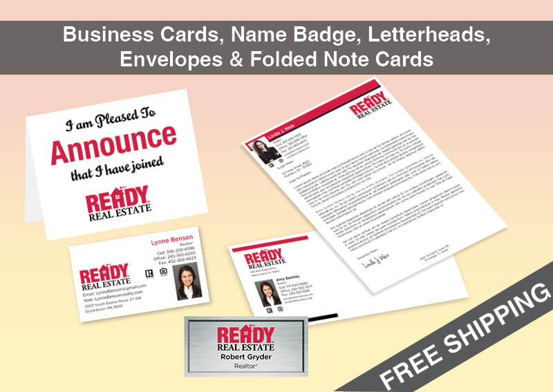 Ready Real Estate Real Estate BC Agent Package - Ready Real Estate approved vendor personalized business cards| BestPrintBuy.com