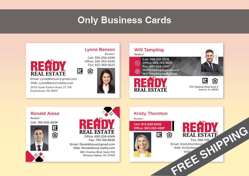 Ready Real Estate Real Estate Gold Agent Package - Ready Real Estate approved vendor personalized business cards, letterhead, envelopes and note cards | BestPrintBuy.com