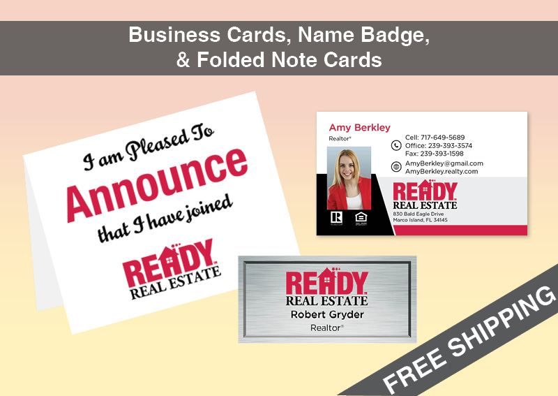 Ready Real Estate Real Estate BC Agent Package - Ready Real Estate approved vendor personalized business cards| BestPrintBuy.com