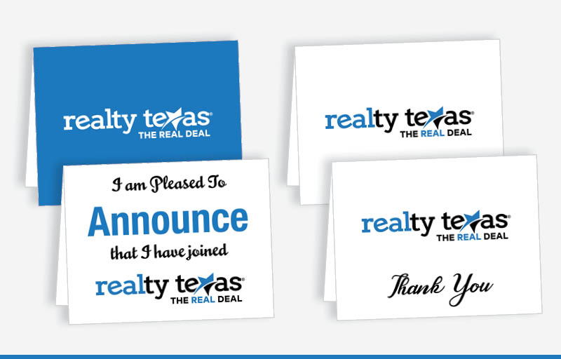 Realty Texas Real Estate Blank Folded Note Cards -  stationery | BestPrintBuy.com