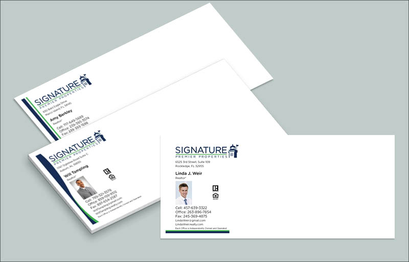 Signature Premier Properties Real Estate #10 Envelopes - Custom #10 Envelopes Stationery for Realtors | BestPrintBuy.com