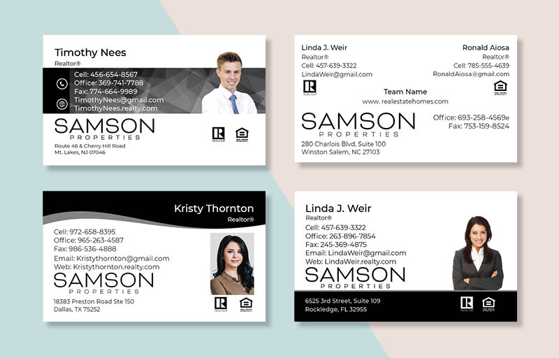 Samson Properties Real Estate Business Card Magnets - magnets with photo and contact info | BestPrintBuy.com