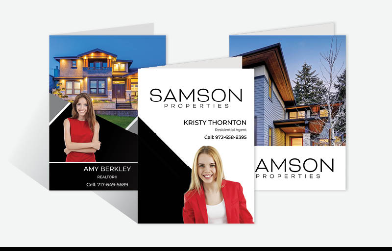 Samson Properties Real Estate Custom Presentation Folders - custom folders | BestPrintBuy.com