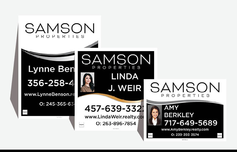 Samson Properties Real Estate Signs - SP Approved Vendor Signs for Realtors | BestPrintBuy.com