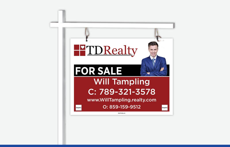 TDRealty Real Estate Signs - TDR Approved Vendor Signs for Realtors | BestPrintBuy.com