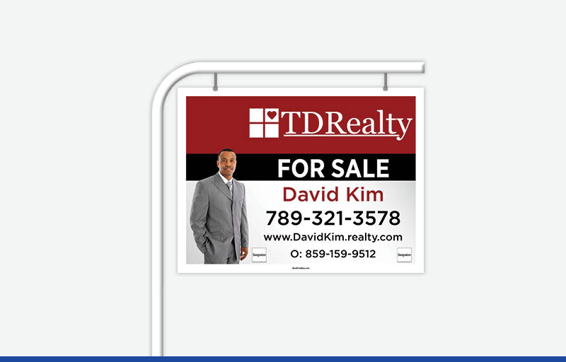 TDRealty Real Estate Signs - TDR Approved Vendor Signs for Realtors | BestPrintBuy.com