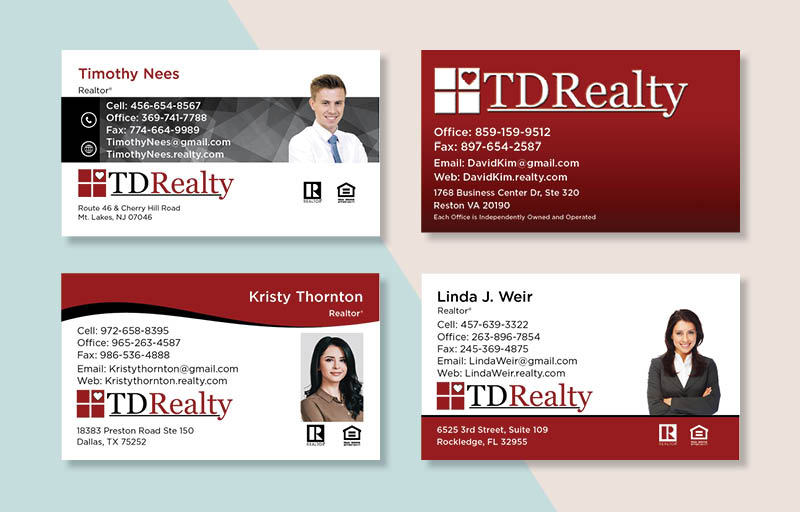 TDRealty Real Estate Business Card Magnets - TDRealty  magnets with photo and contact info | BestPrintBuy.com