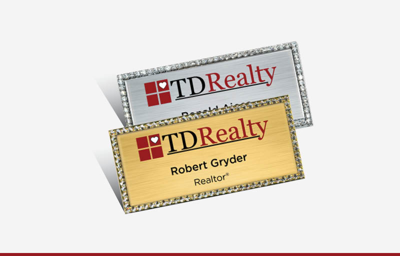 TDRealty Real Estate Spot UV (Gloss) Raised Business Cards -  Luxury Raised Printing & Suede Stock Business Cards for Realtors | BestPrintBuy.com