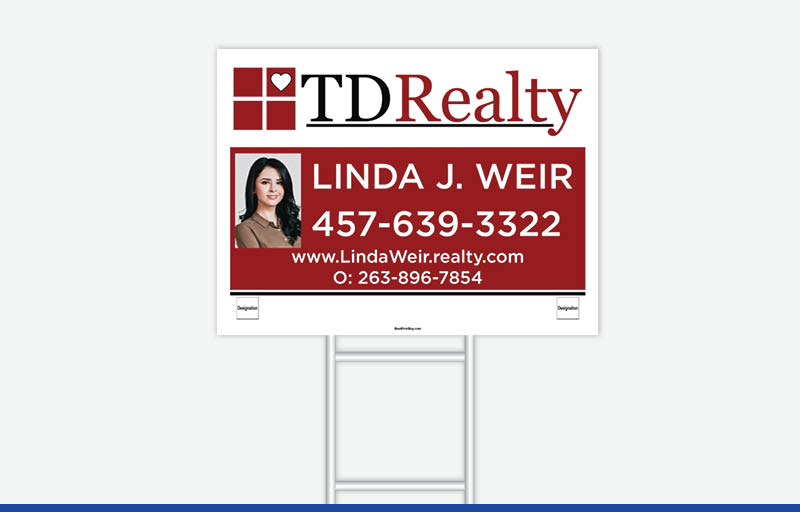 TDRealty Real Estate Signs - TDR Approved Vendor Signs for Realtors | BestPrintBuy.com