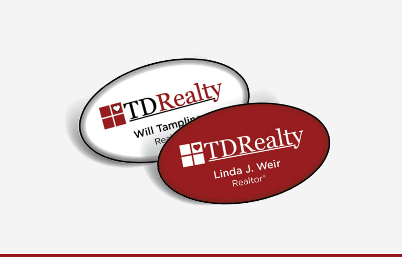 TDRealty Real Estate Spot UV (Gloss) Raised Business Cards -  Luxury Raised Printing & Suede Stock Business Cards for Realtors | BestPrintBuy.com