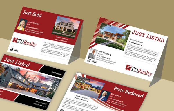 TDRealty Real Estate Property EDDM Postcards - TDRealty  postcard templates and direct mail services | BestPrintBuy.com