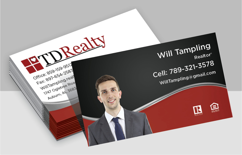 TDRealty Real Estate Standard Business Cards - Standard & Rounded Corner Business Cards for Realtors | BestPrintBuy.com