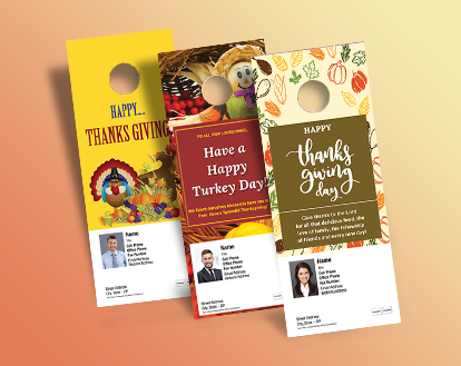 RE/MAX Thanksgiving Door Hangers