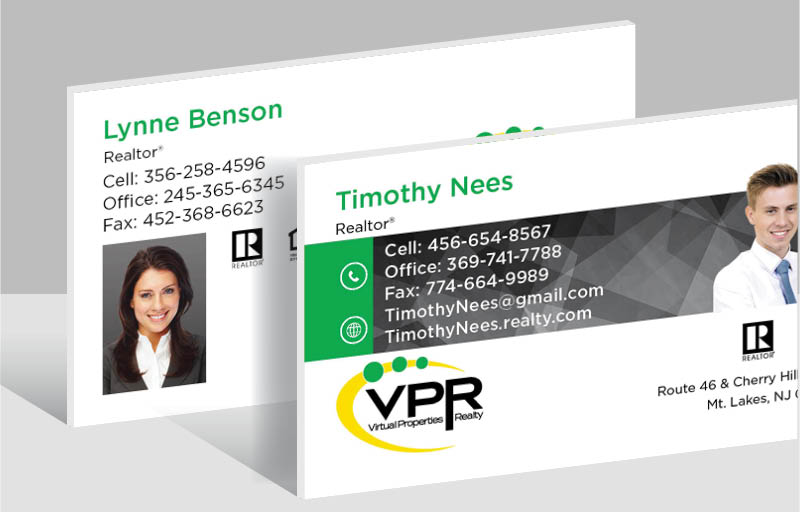 Virtual Properties Realty Real Estate Ultra Thick Business Cards - Thick Stock & Matte Finish Business Cards for Realtors | BestPrintBuy.com