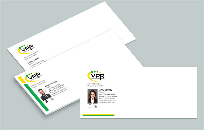 Virtual Properties Realty Real Estate #10 Envelopes - Custom #10 Envelopes Stationery for Realtors | BestPrintBuy.com