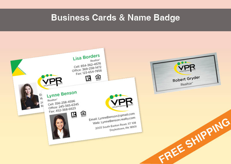 Virtual Properties Realty Real Estate Silver Agent Package - Virtual Properties Realty approved vendor personalized business cards, letterhead, envelopes and note cards | BestPrintBuy.com