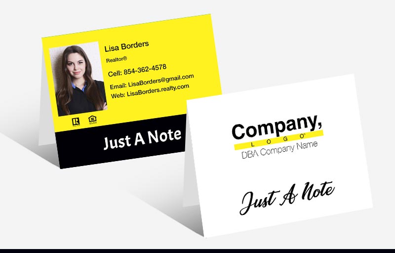 Weichert Real Estate Folded Note Cards - Weichert  'Just a Note' note card stationery | BestPrintBuy.com