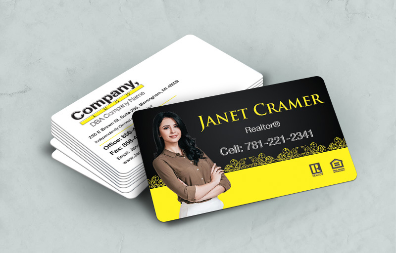 Weichert Real Estate Rounded Corner Spot UV(Gloss) Raised Business Cards - Weichert - Glossy, Embossed Business Cards for Realtors | BestPrintBuy.com