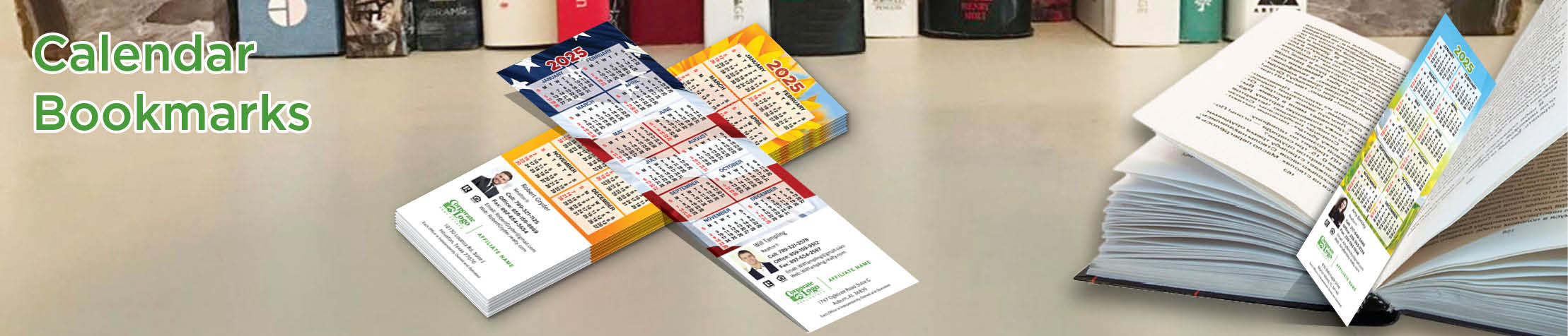 Better Homes And Gardens Real Estate Calendar Bookmarks - Better Homes And Gardens  2025 calendars printed on book markers | BestPrintBuy.com