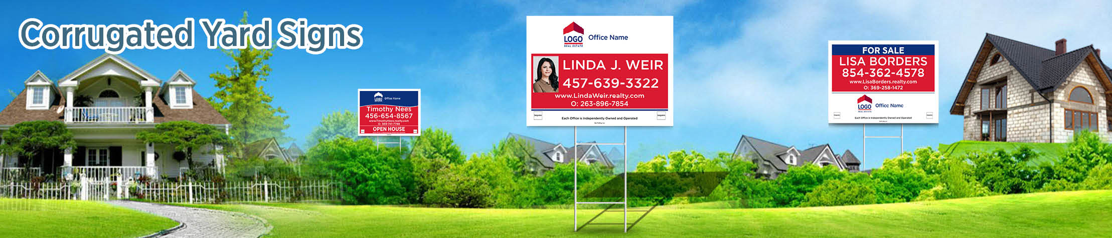 ERA Real Estate Corrugated Yard Signs - ERA approved vendor real estate signs | BestPrintBuy.com