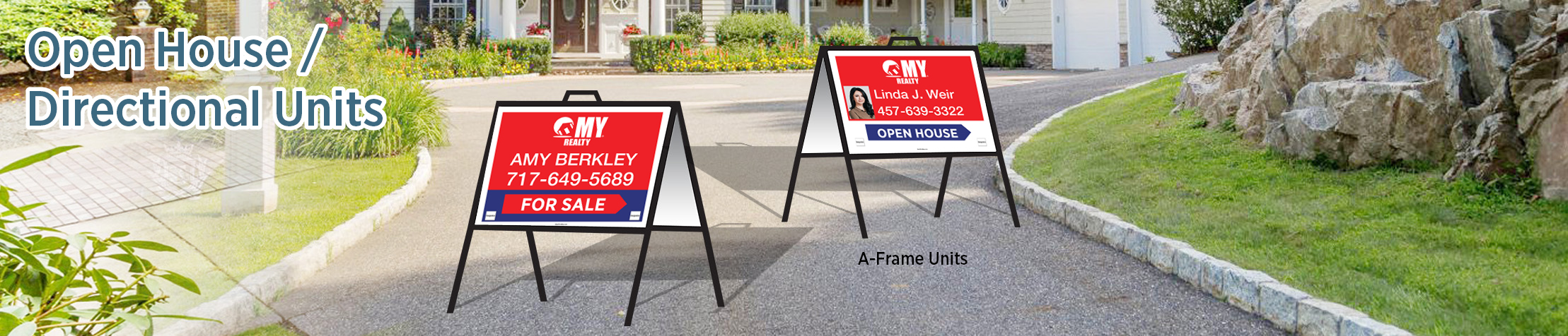 My Realty Real Estate Open House/Directional Units - RAS approved vendor directional real estate signs | BestPrintBuy.com