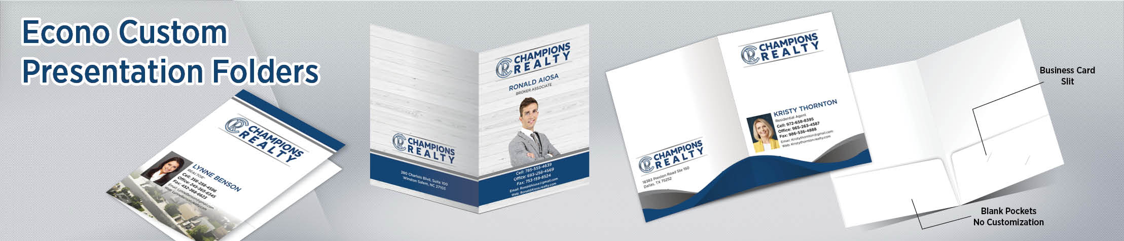 Champions Realty Presentation Folders - folders | BestPrintBuy.com