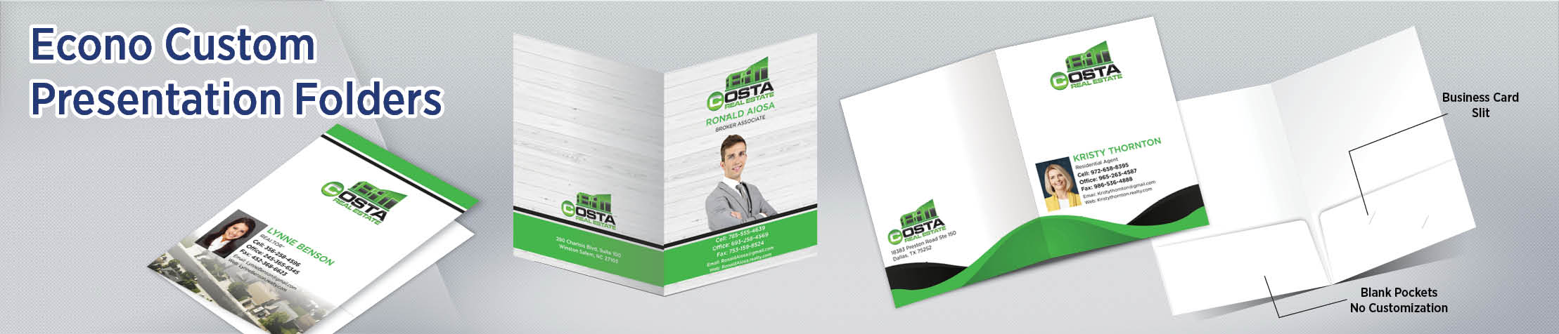 Costa Real Estate Econo Presentation Folders - folders | BestPrintBuy.com