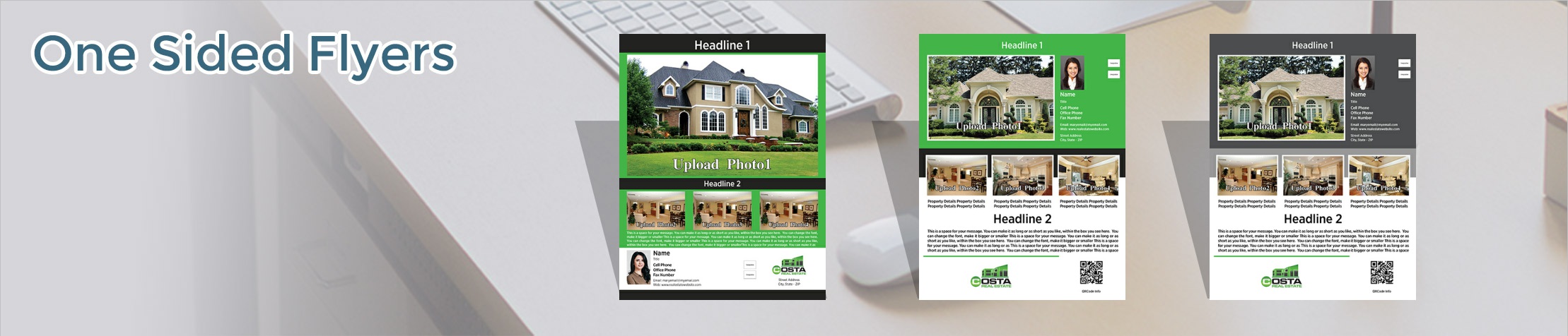  Real Estate Flyers and Brochures -  one-sided flyer templates for open houses and marketing | BestPrintBuy.com