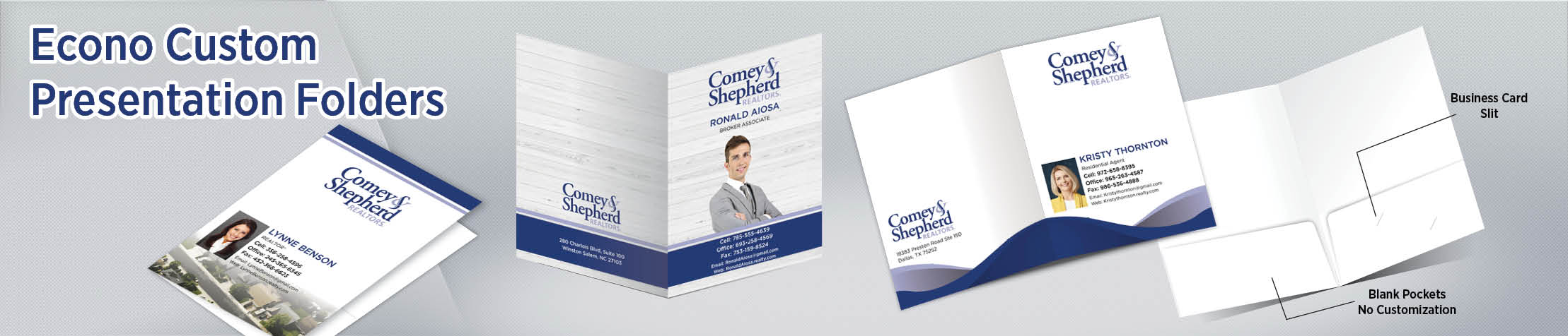 Comey & Shepherd Realtors Presentation Folders - folders | BestPrintBuy.com