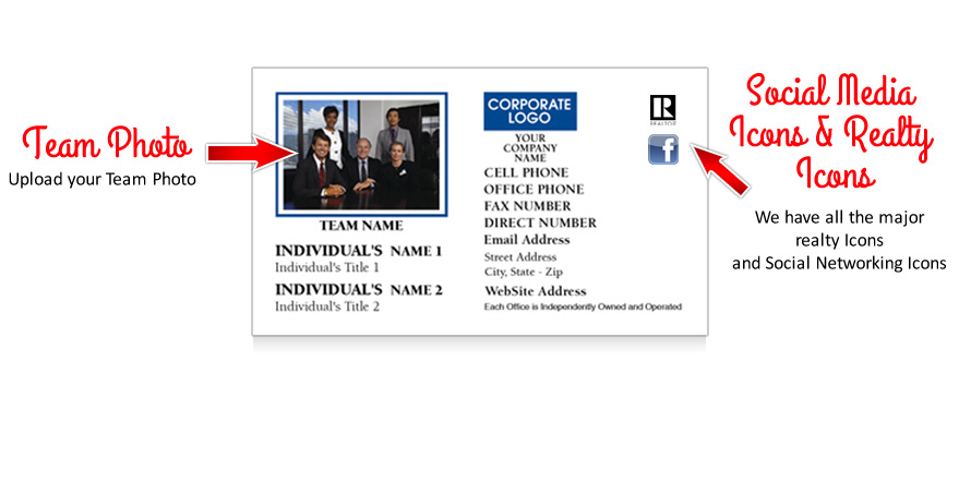 Coldwell Banker Team Business Cards