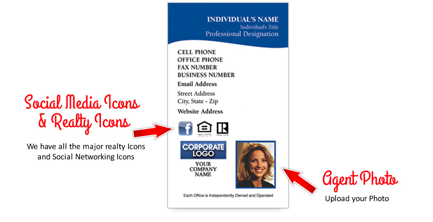 Coldwell Banker Vertical Business Cards With Photo