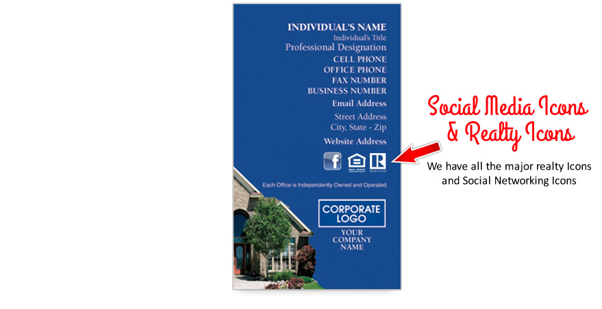 Coldwell Banker Vertical Business Cards