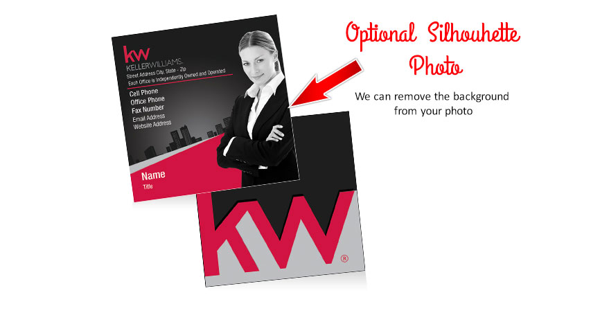Keller Williams Silhouette Business Cards