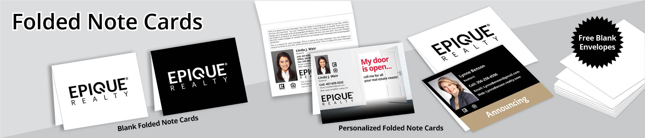 Epique Realty Real Estate Postcards -  postcard templates and direct mail postcard mailing services | BestPrintBuy.com