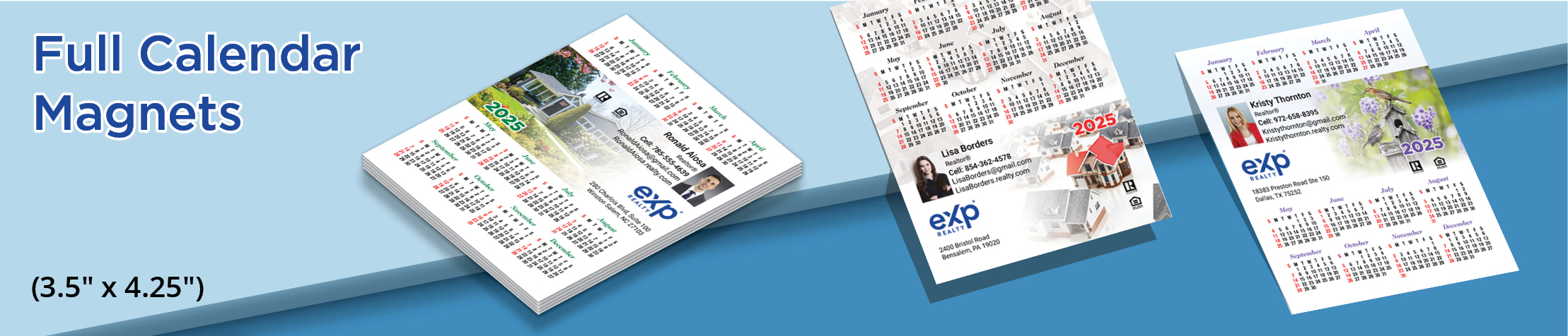 eXp Realty Real Estate Full Calendar Magnets - eXp Realty 2025 calendars, 3.5” by 4.25” | BestPrintBuy.com