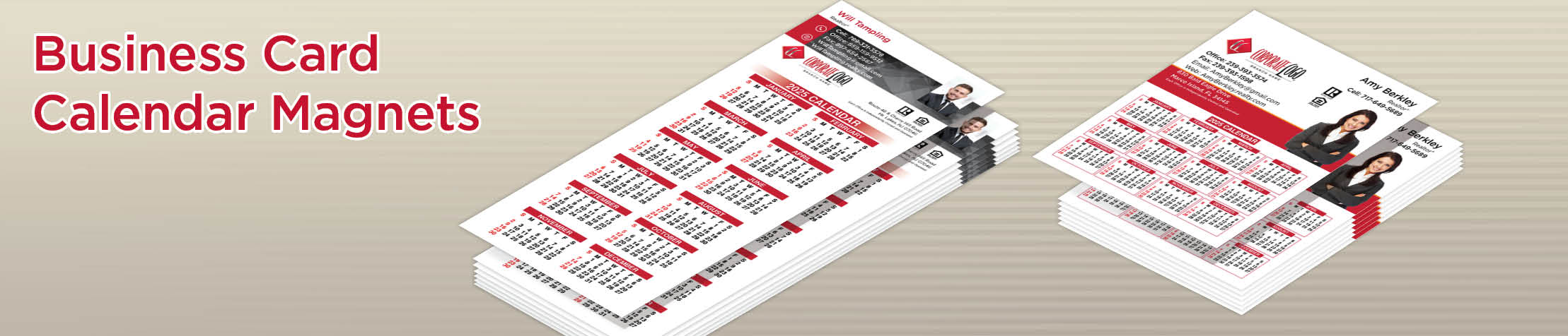 HomeSmart Real Estate Business Card Calendar Magnets - HomeSmart  2025 calendars with photo and contact info | BestPrintBuy.com