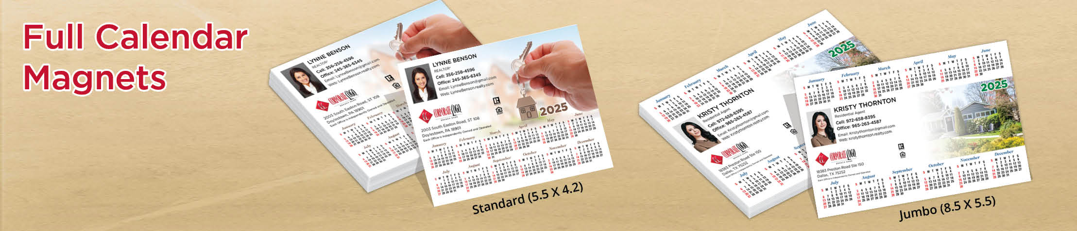 HomeSmart Real Estate Full Calendar Magnets - HomeSmart 2025 calendars in Standard or Jumbo Size | BestPrintBuy.com