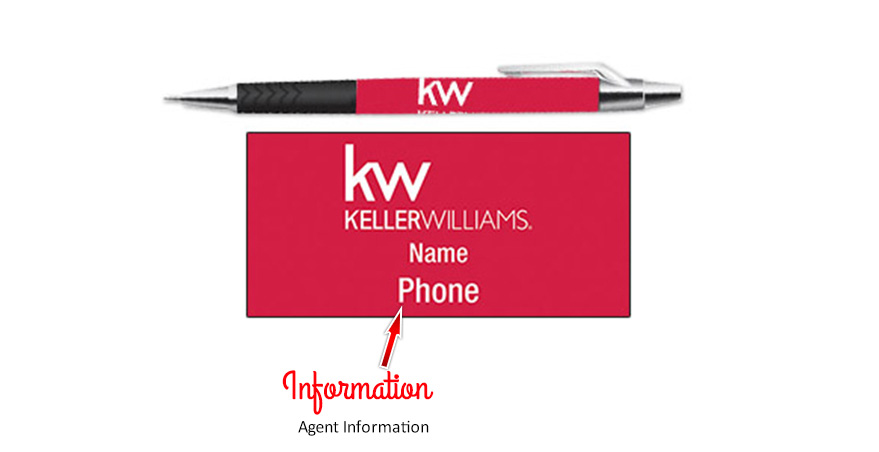 Keller Williams Real Estate Grip Steel Pen