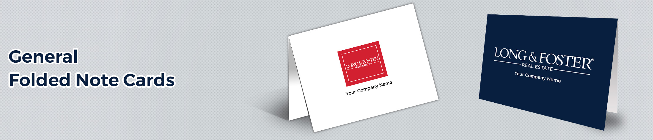 Long and Foster Real Estate Customizable Folded Note Cards - Long and Foster note card stationery | BestPrintBuy.com