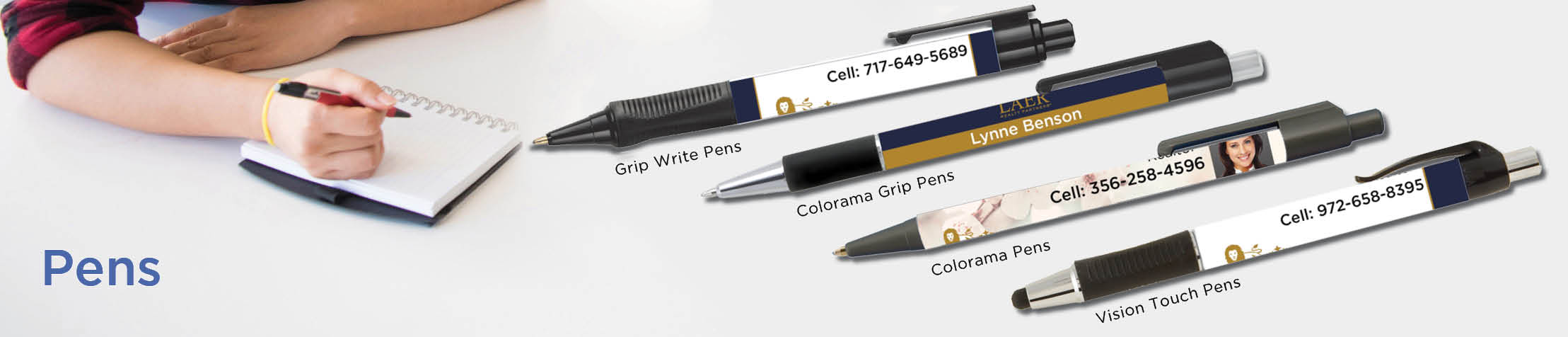 LAER Realty Partners  Real Estate Personalized Pens - promotional products: Grip Write Pens, Colorama Pens, Vision Touch Pens, and Colorama Grip Pens | BestPrintBuy.com